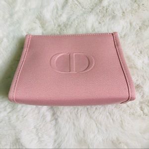 DIOR Beauty CD Logo light pink Cosmetic Makeup Bag clutch Pouch case TROUSSE new